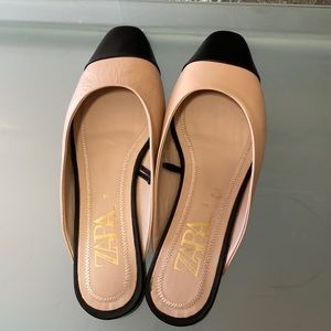 Zara Cap Toe Mules